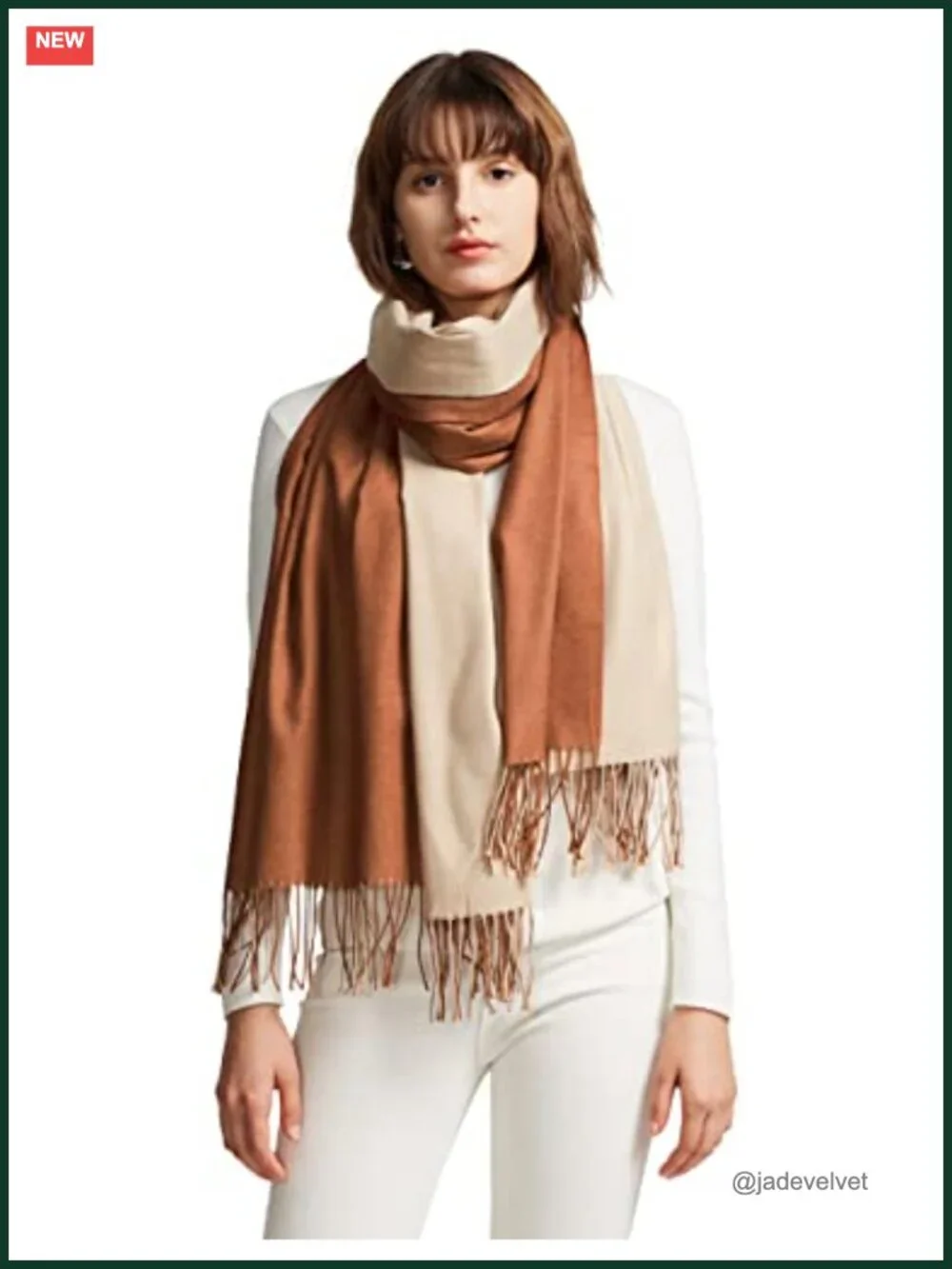 Women's Pashmina Shawl Wrap, Cashmere Feel Oversized Scarf